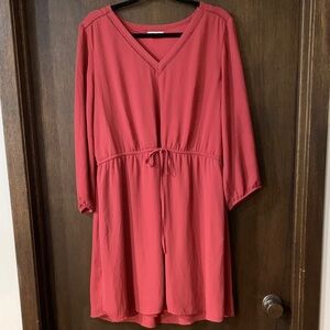 Maurices Burgundy V-Neck Top XL